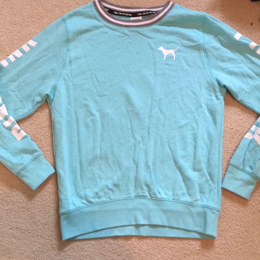 Aqua Crew Neck Sweatshirt